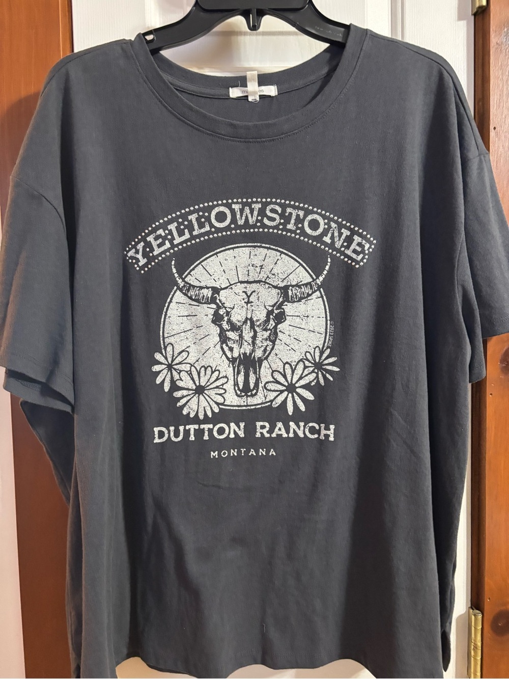 Maurices Black Crewneck Tee with Subtle Embellishment
